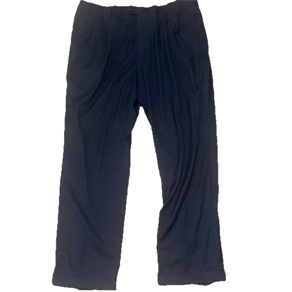 Roundtree And Yorke Travel Smart Navy Blue Pants 44 X 32